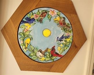 Art pottery plaque