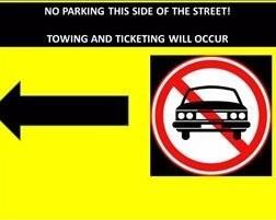 NO PARKING
