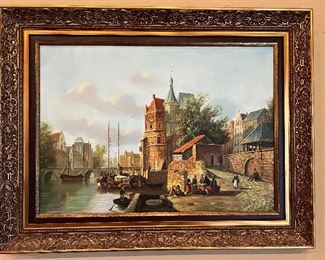 Original oil painting by H.J. Topman.