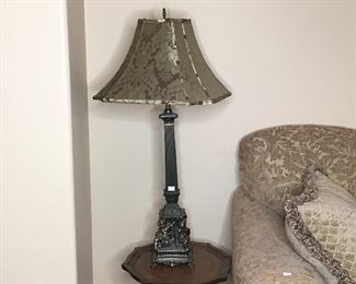 Two brass, bronze table lamps with cherubs. $95 each. Text Steve at 619-540-9414, making deals.