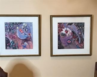 To Bombay company prints, Tea for Blue. $85 each, Text Steve at 619-540-9414.