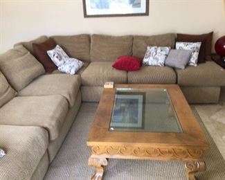 Large comfortable sectional sofa $550. Text Steve at 619-540-9414 making deals