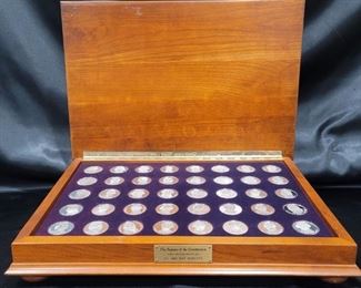 (40) Sterling Silver Medals from the Franklin Mint
Signers of the Constitution First Edition Proof Set
