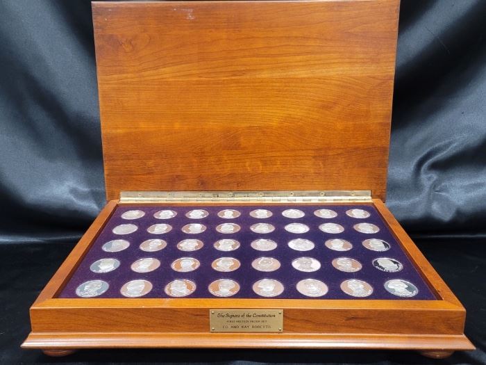 (40) Sterling Silver Medals from the Franklin Mint
Signers of the Constitution First Edition Proof Set