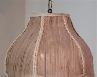 Mid Century Swag Lamp with Tulip Shade