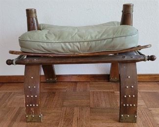 Vintage Egyptian Camel Saddle / Foot Rest