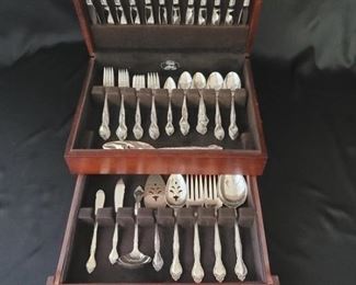 Community Silver Plate By Oneida in Flatware Case