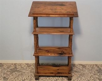 Vintage Wood Lectern Stands 42.5in