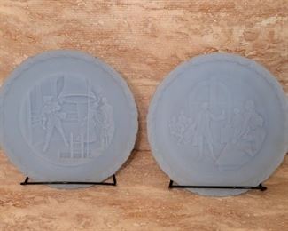 (2) Bicentennial Commemorative Plates by Fenton