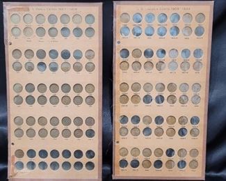 2- Collector Pages of 1857-1934 U.S. Lincoln Cents