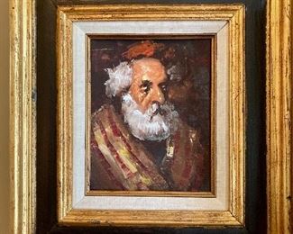 Painting of an old man, unsigned
19” tall, 17” wide
$50