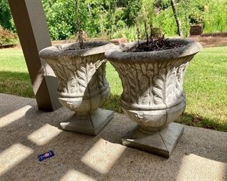 Concrete urns
18” t, 16” w
$100