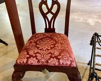 Pair of Maitland Smith Philadelphia style Chippendale chairs
$250