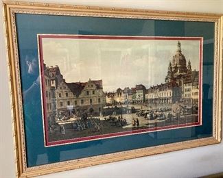 Italian street scene print
36” t, 55” w
$125
