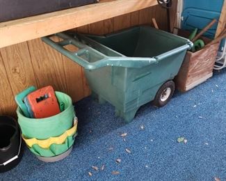Garden cart and tools