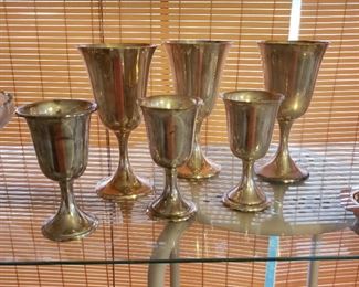 Gorham sterling silver goblets 
