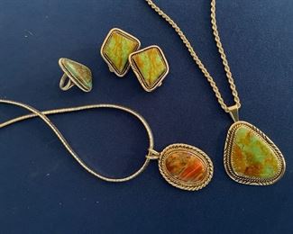 Turquoise and sterling jewelry