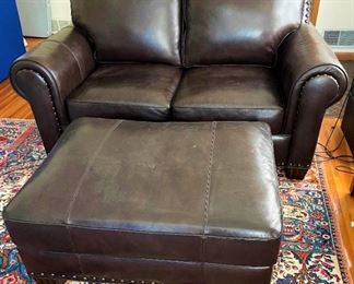 Loveseat and ottoman