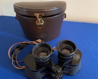 Vintage Carl Zeiss binoculars with leather case