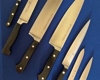 Cooking knives by Wusthof, J.A. Henckels and Burgvogel