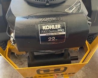Hustler riding mower Kohler 7000 pro 22 hp.