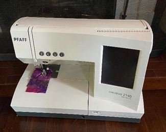Pfaff with accessories for embroidery