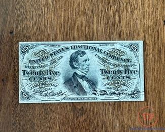 1863 (25 Cent) Fractional Currency