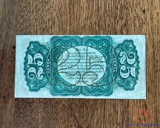 1863 (25 Cent) Fractional Currency