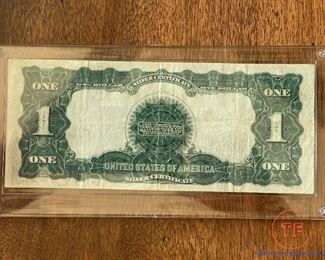 1899 Black Eagle Silver Certificate Horse Blanket