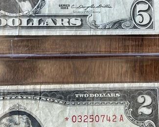 Star Note $5 and $2 Red Seal