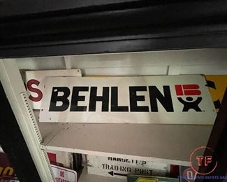 Vintage BEHLEN Metal Sign