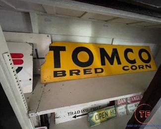 Vintage TOMCO Bred Corn Sign