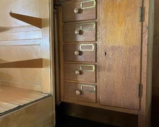 Large Antique SACRISTY CABINET