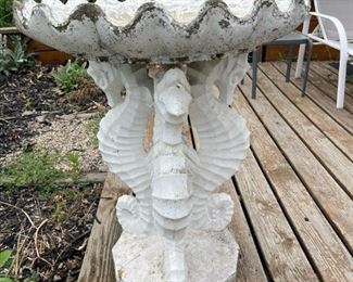 Large Seahorse Bird Bath (3 available)