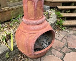 Ceramic Outdoor Chiminea