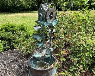 Outdoor Copper Water Display