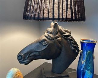 Horse Head Table Lamp