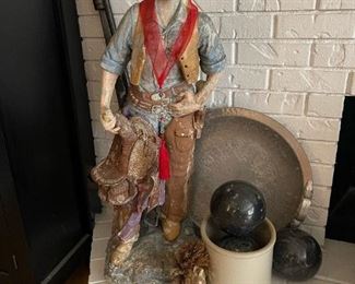 Large Concrete Cowgirl