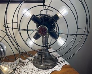 Antique Re-purposed GE Fan / Lights