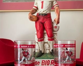 1972 JERRY TAGGE McCormick Whiskey Nebraska Cornhuskers Decanter