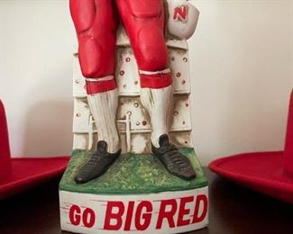 1972 JERRY TAGGE McCormick Whiskey Nebraska Cornhuskers Decanter