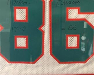 MARLIN BRISCOE 1972 Autographed Miami Dolphins Perfect Season Jersey