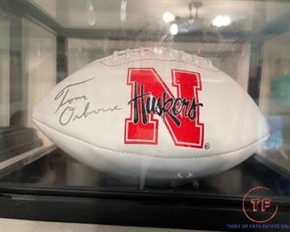 TOM OSBORNED Signed Football