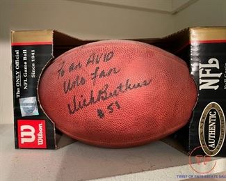 DICK BUTKUS Signed Football