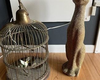 Antique Brass Bird Cage