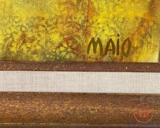 Original Oil on canvas by MAIO