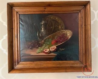 Original(s) Oil on Canvas Still Life by G OLIVIER