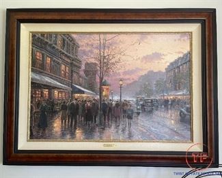 Enhanced Print "Boulevard Lights, Paris" by THOMAS KINKADE