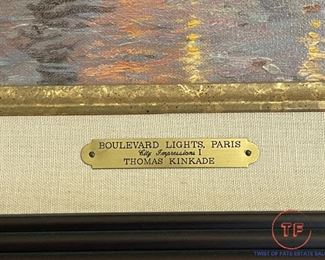 Enhanced Print "Boulevard Lights, Paris" by THOMAS KINKADE