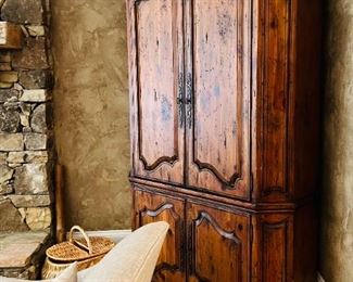 Country French Style, Corner Entertainment Cabinet 46x84x28